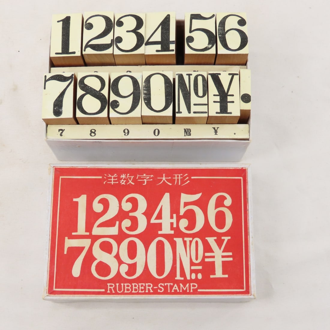 Vintage Rubber Ink Stamps, Letters & Numbers - 2