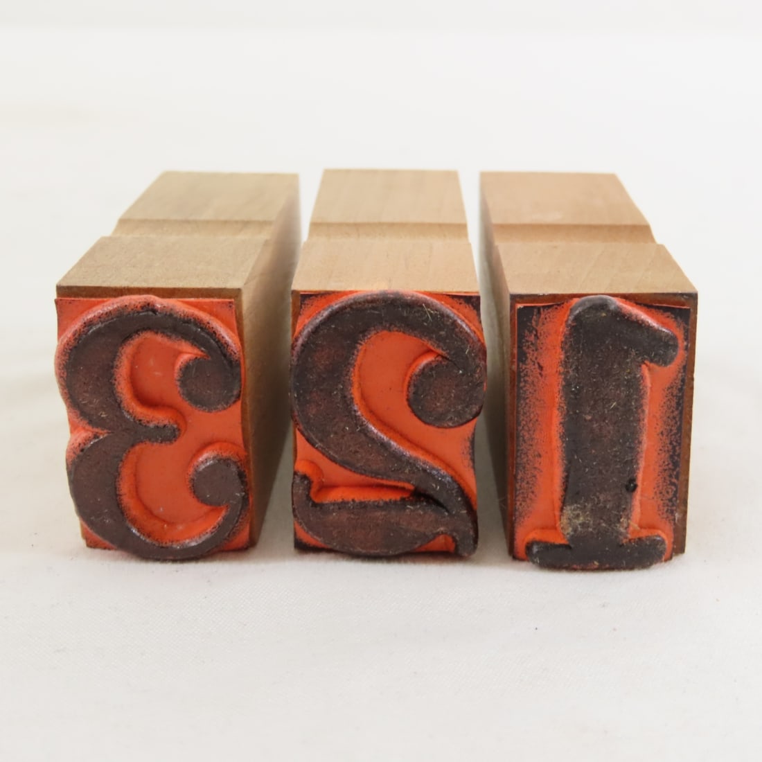 Vintage Rubber Ink Stamps, Letters & Numbers - 3