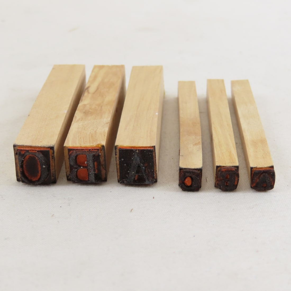 Vintage Rubber Ink Stamps, Letters & Numbers - 9