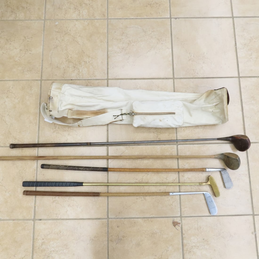 Vintage Tripod, Golf Clubs & Folding Chair - 14