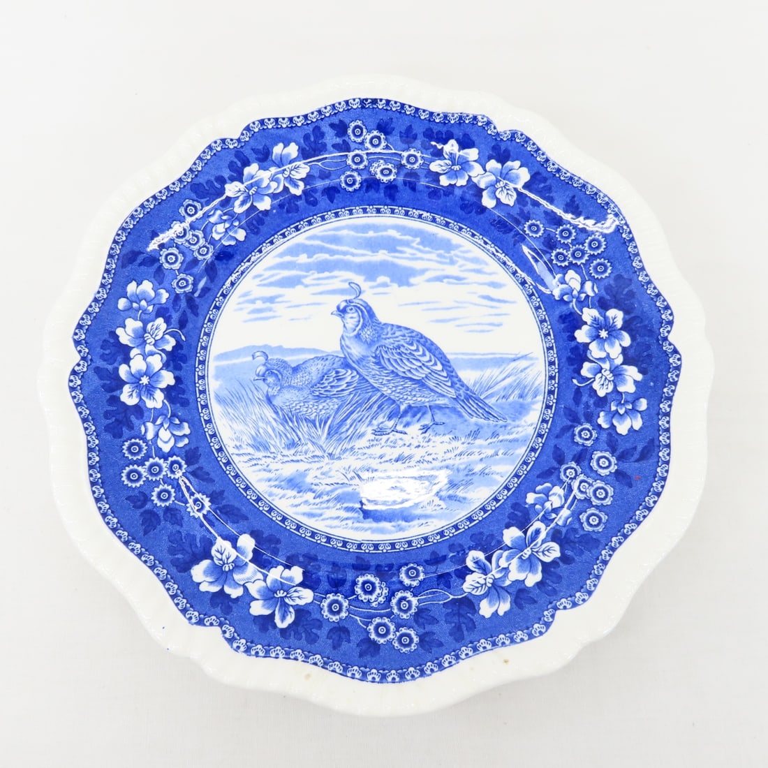 Spode & Made In England Blue Transferware plates - 10