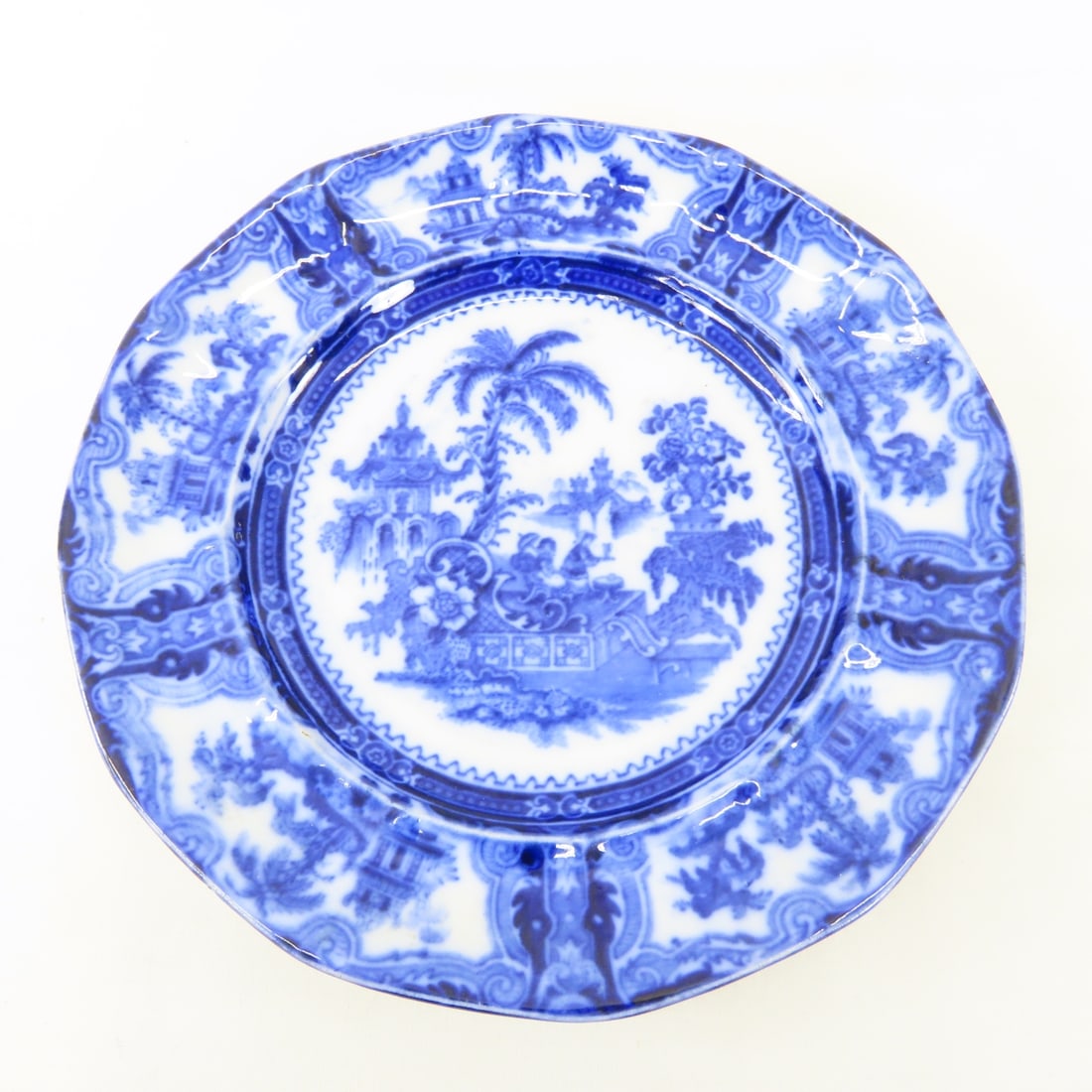 Spode & Made In England Blue Transferware plates - 14