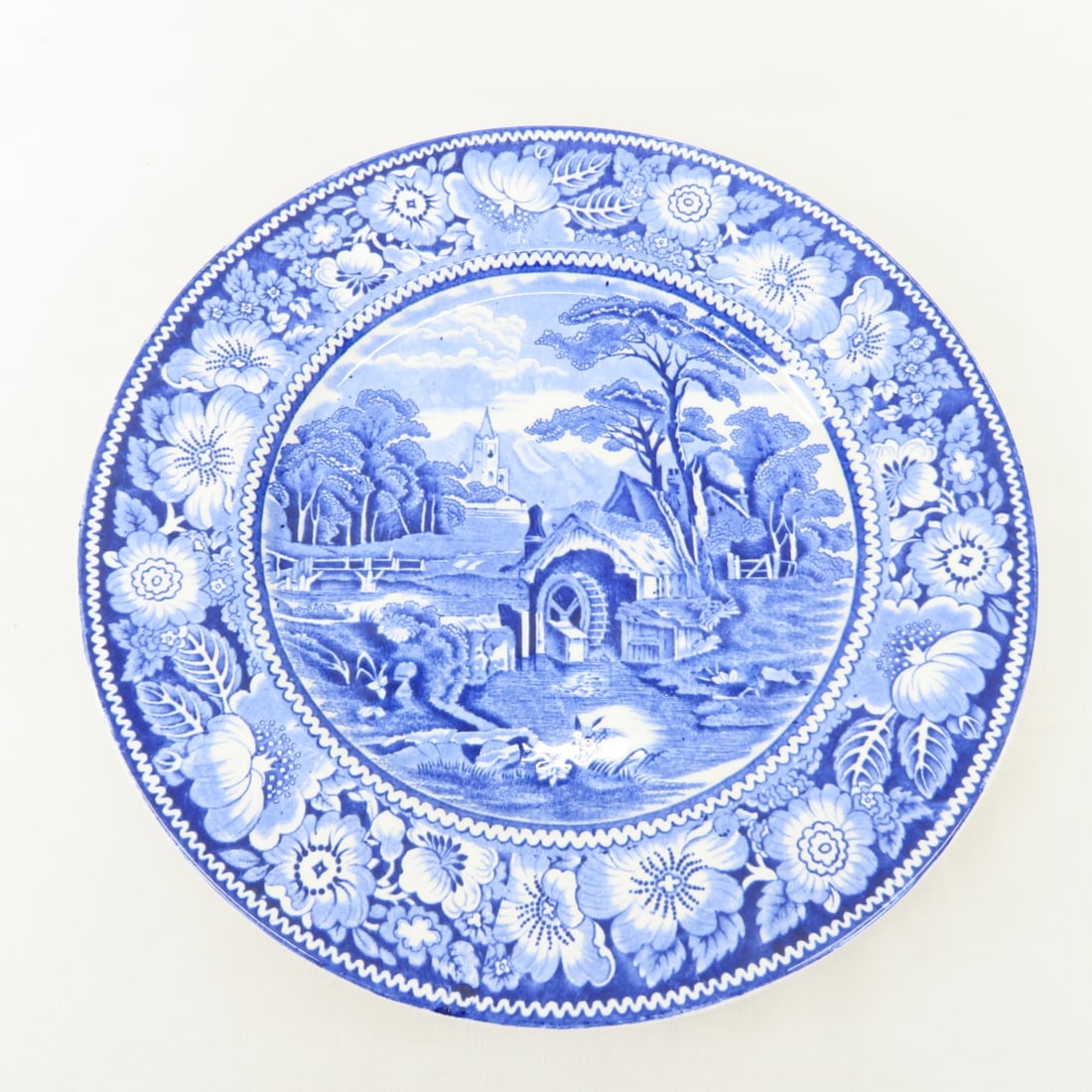 Spode & Made In England Blue Transferware plates - 16