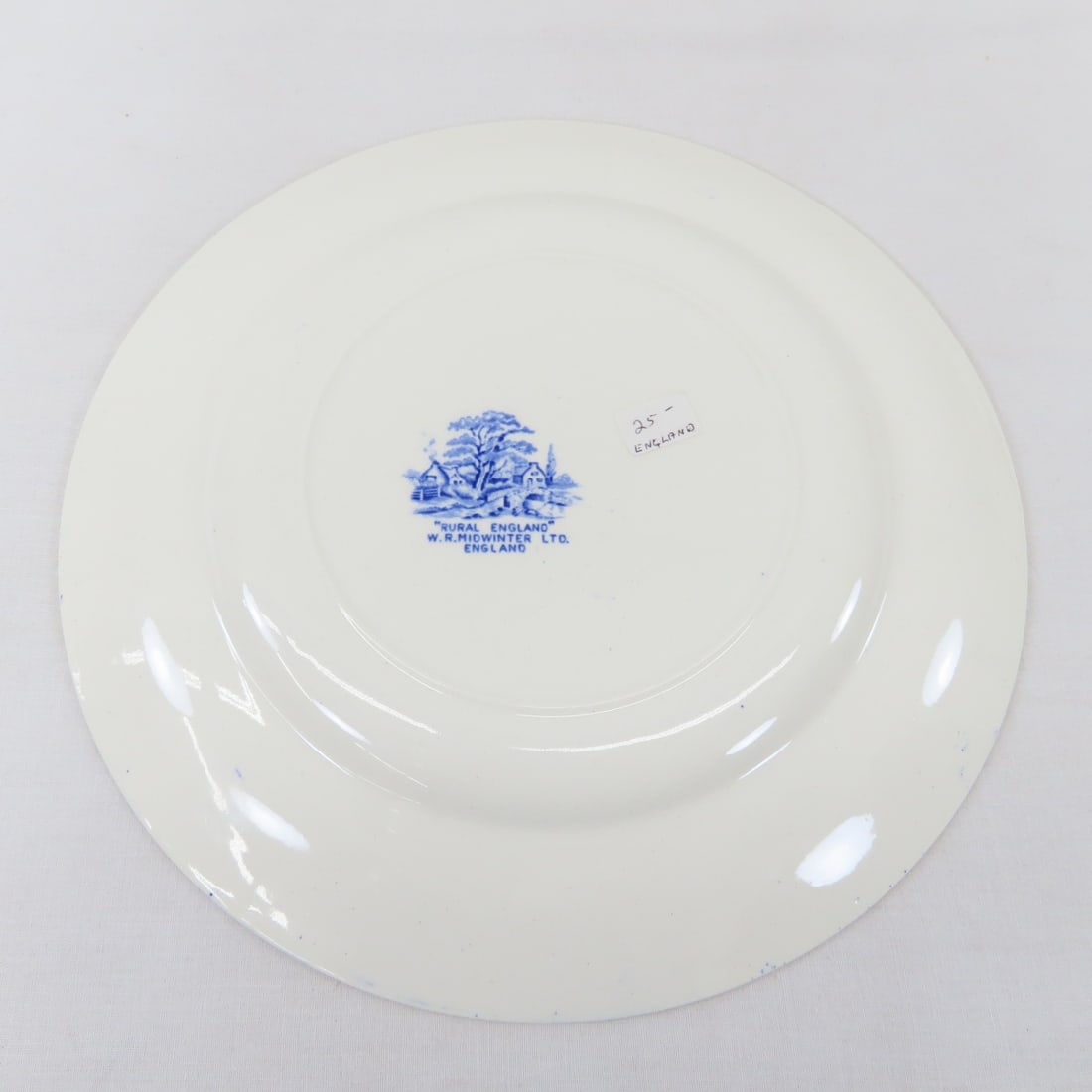 Spode & Made In England Blue Transferware plates - 17