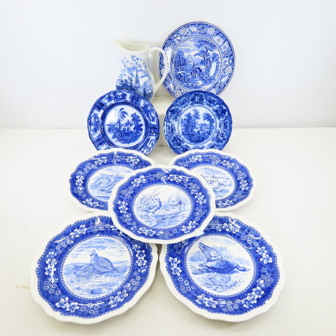 Spode & Made In England Blue Transferware plates (1 of 20)