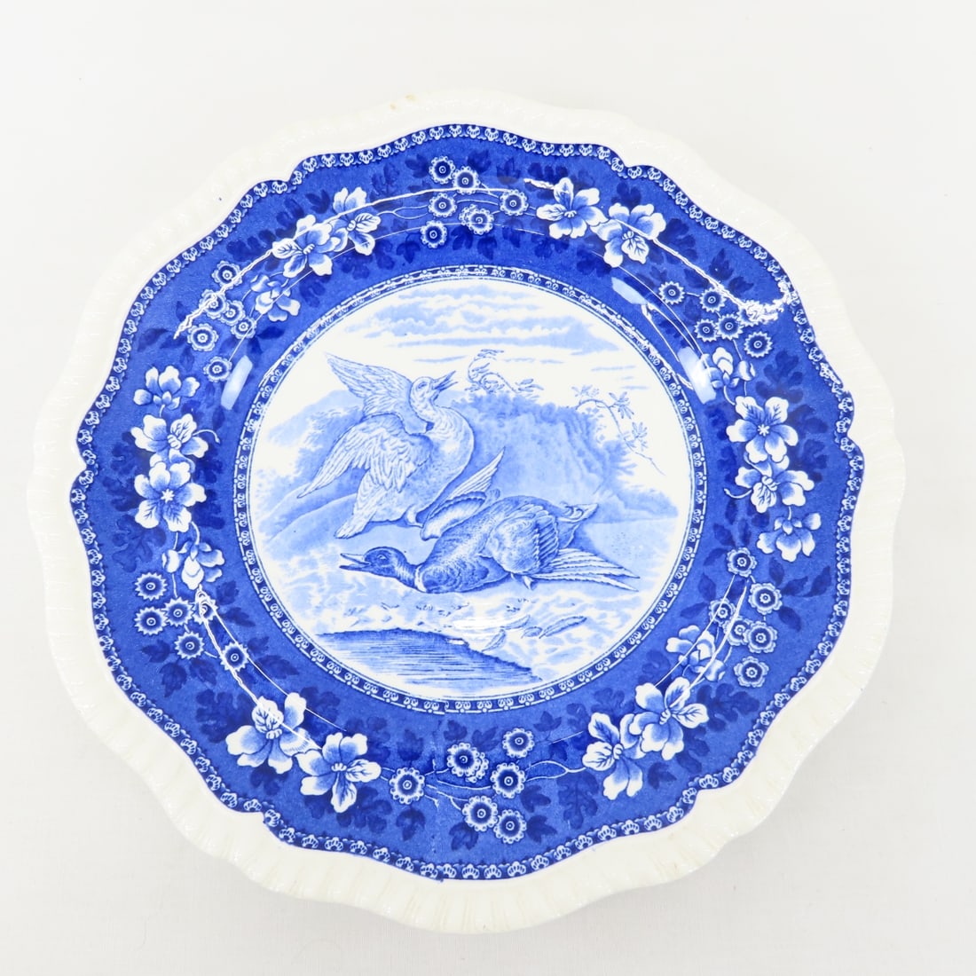Spode & Made In England Blue Transferware plates - 2