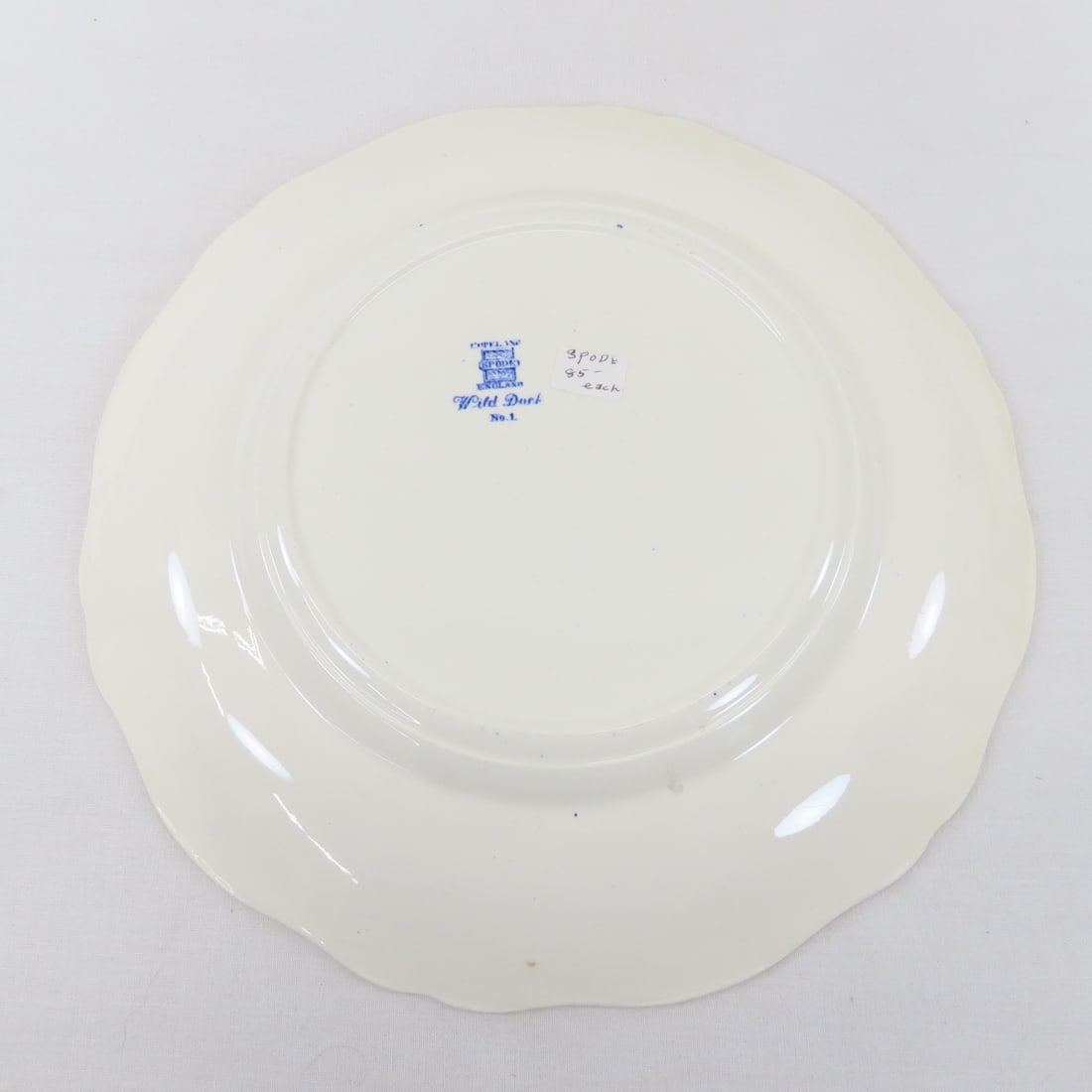 Spode & Made In England Blue Transferware plates - 3