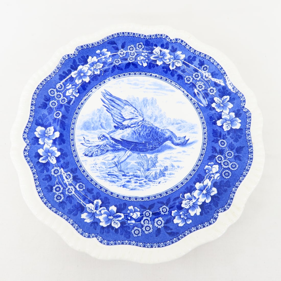 Spode & Made In England Blue Transferware plates - 8