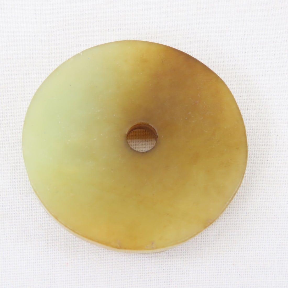 Cinnabar Snuff Container, mini Buddha, Jade Disc - 12