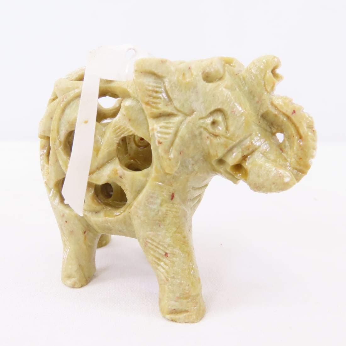 Cinnabar Snuff Container, mini Buddha, Jade Disc - 6