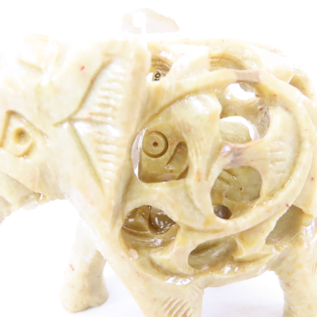 Cinnabar Snuff Container, mini Buddha, Jade Disc - 8