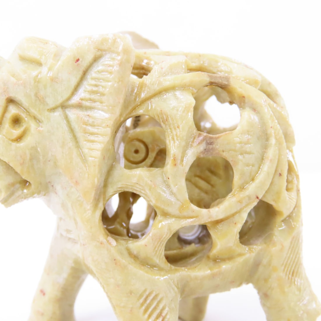 Cinnabar Snuff Container, mini Buddha, Jade Disc - 9