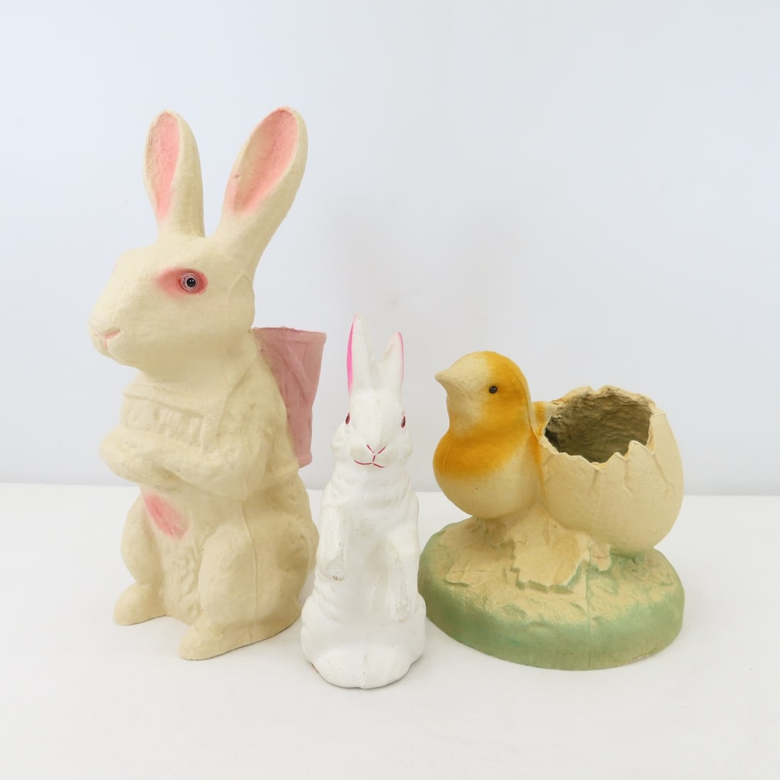 Paper Mache Easter Bunny & Chick, Tin Toys & more - 2