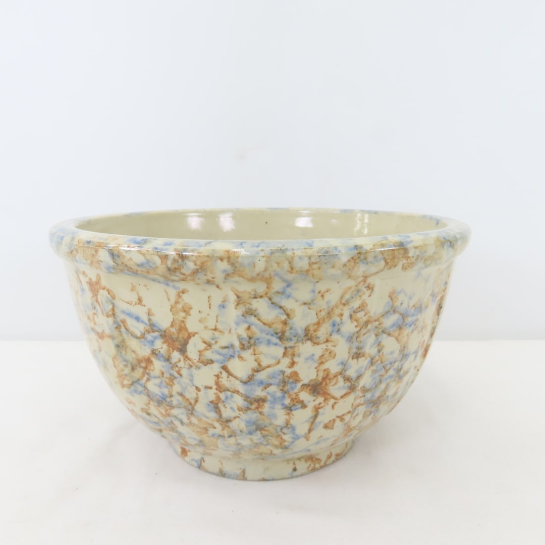 Red Wing Spongeware Advertising Bowl Sunberg's (1 of 8)