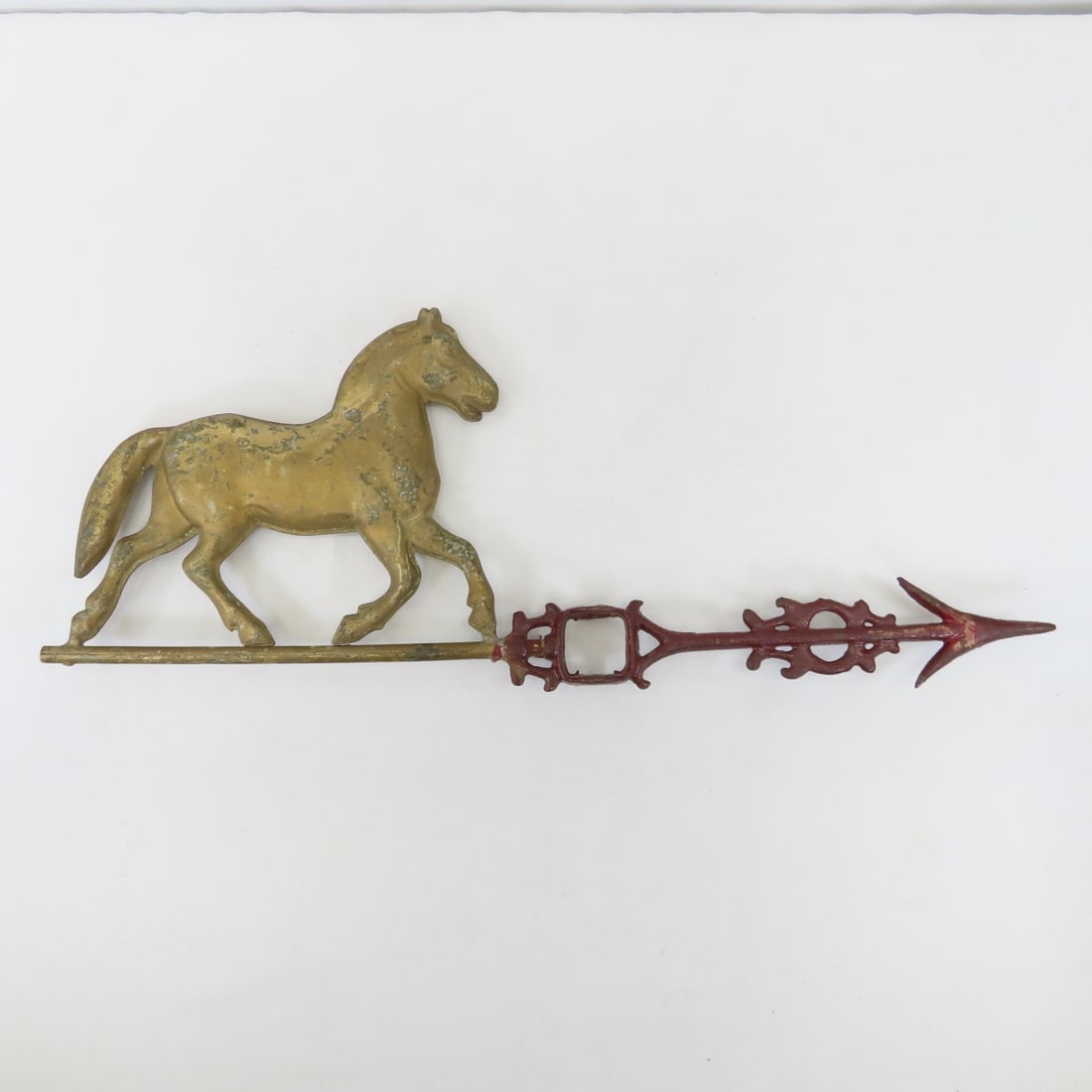 Vintage Horse Weathervane & Metal Horse figure - 2