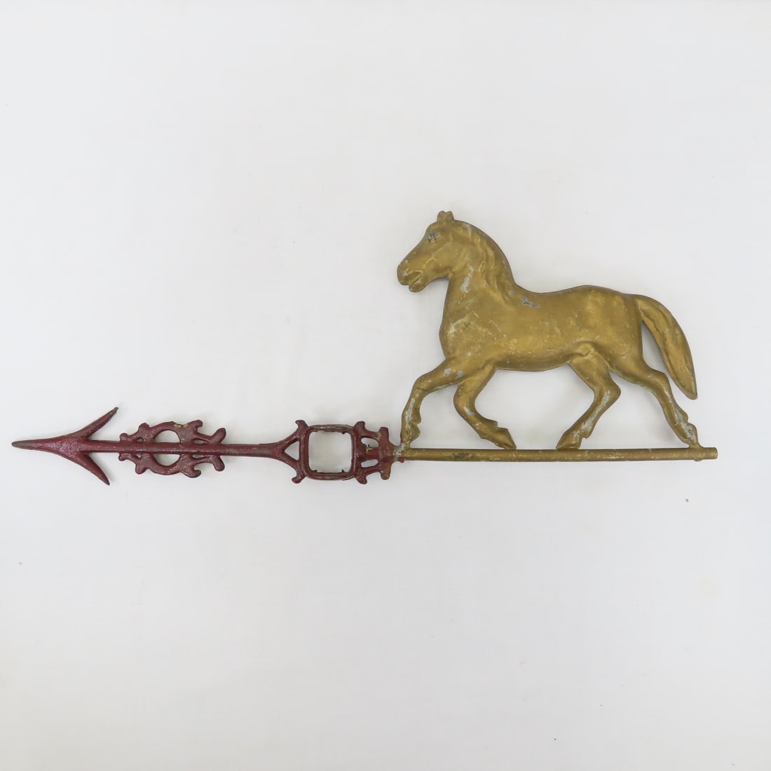 Vintage Horse Weathervane & Metal Horse figure - 3