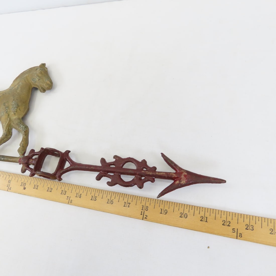 Vintage Horse Weathervane & Metal Horse figure - 4