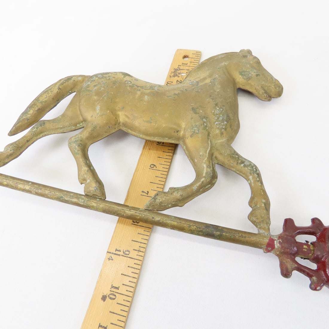 Vintage Horse Weathervane & Metal Horse figure - 5