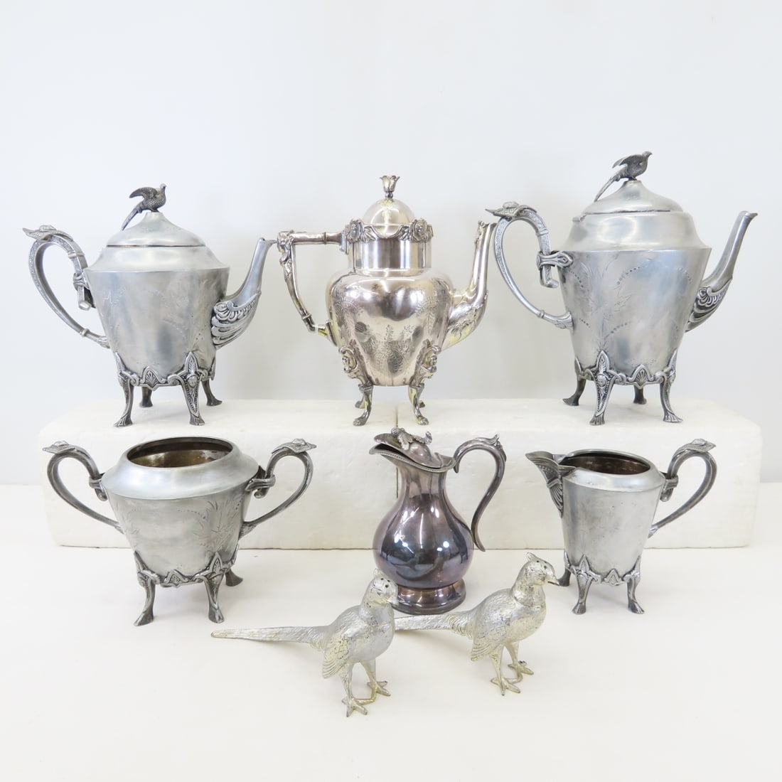 Meriden Company Pewter 4 piece coffee/tea set (1 of 20)