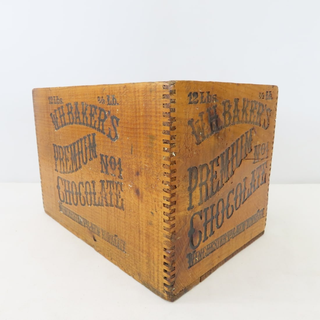 Vintage Wood Advertising Boxes, W.H. Baker's - 6