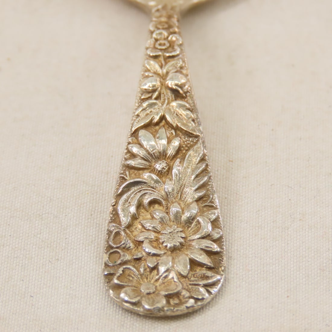 S Kirk & Sons Sterling Sunflower Baby Fork & Spoon - 3