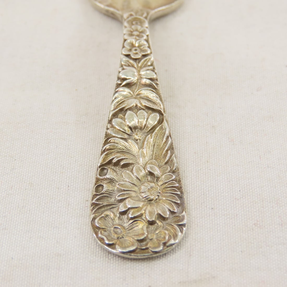 S Kirk & Sons Sterling Sunflower Baby Fork & Spoon - 7