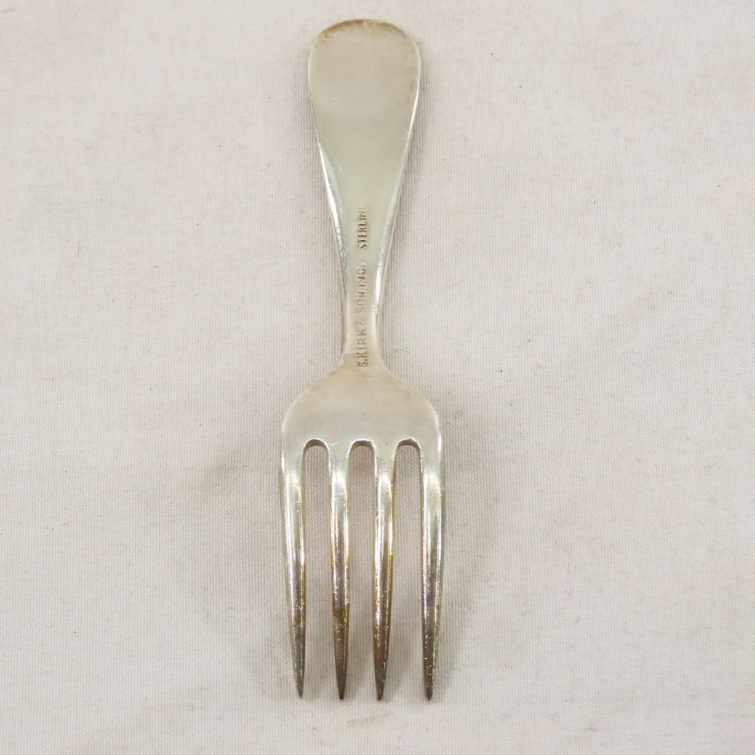 S Kirk & Sons Sterling Sunflower Baby Fork & Spoon - 8