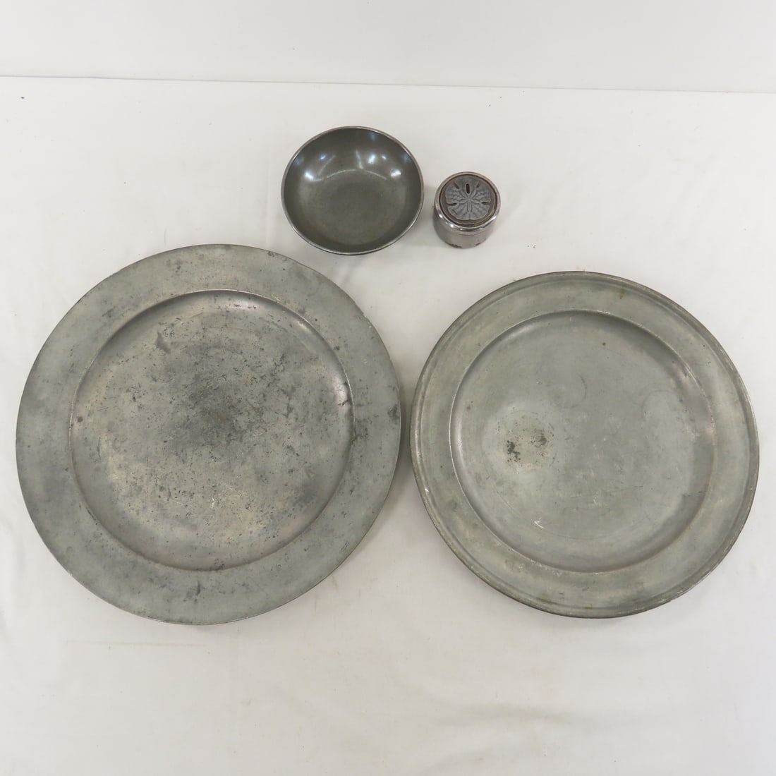 Pewter Plates, Wooden Boxes, Milk Bottle & More - 11