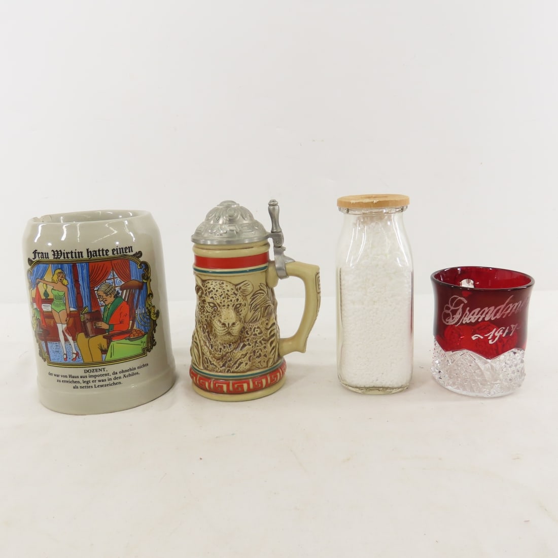 Pewter Plates, Wooden Boxes, Milk Bottle & More - 5