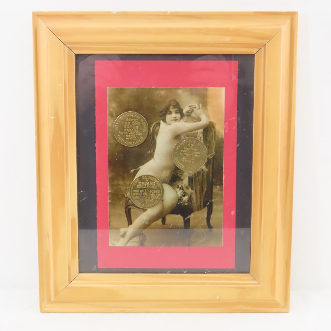 Framed Art, Brothel Coins & Indian Head Nickels - 17
