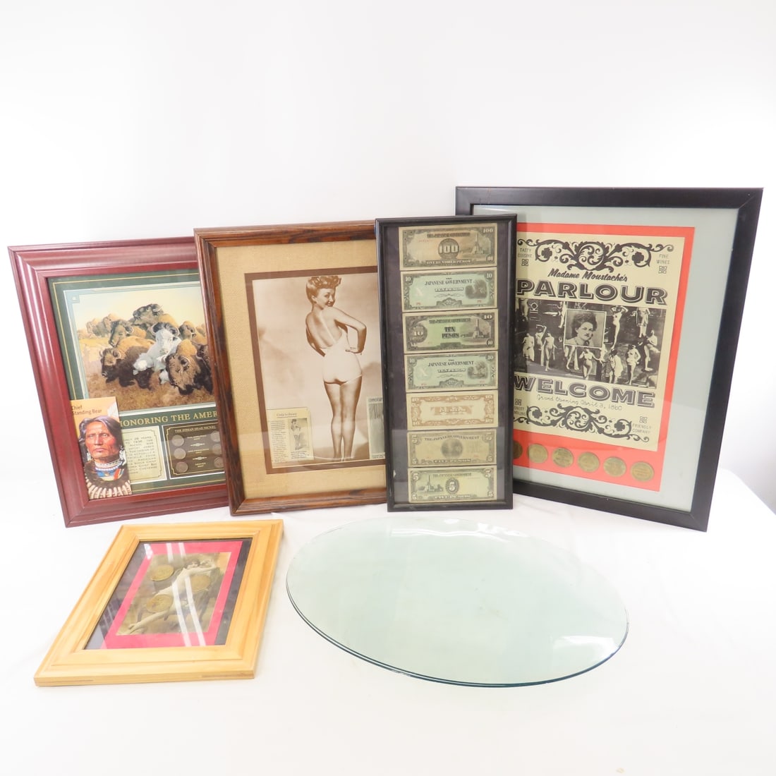 Framed Art, Brothel Coins & Indian Head Nickels (1 of 20)