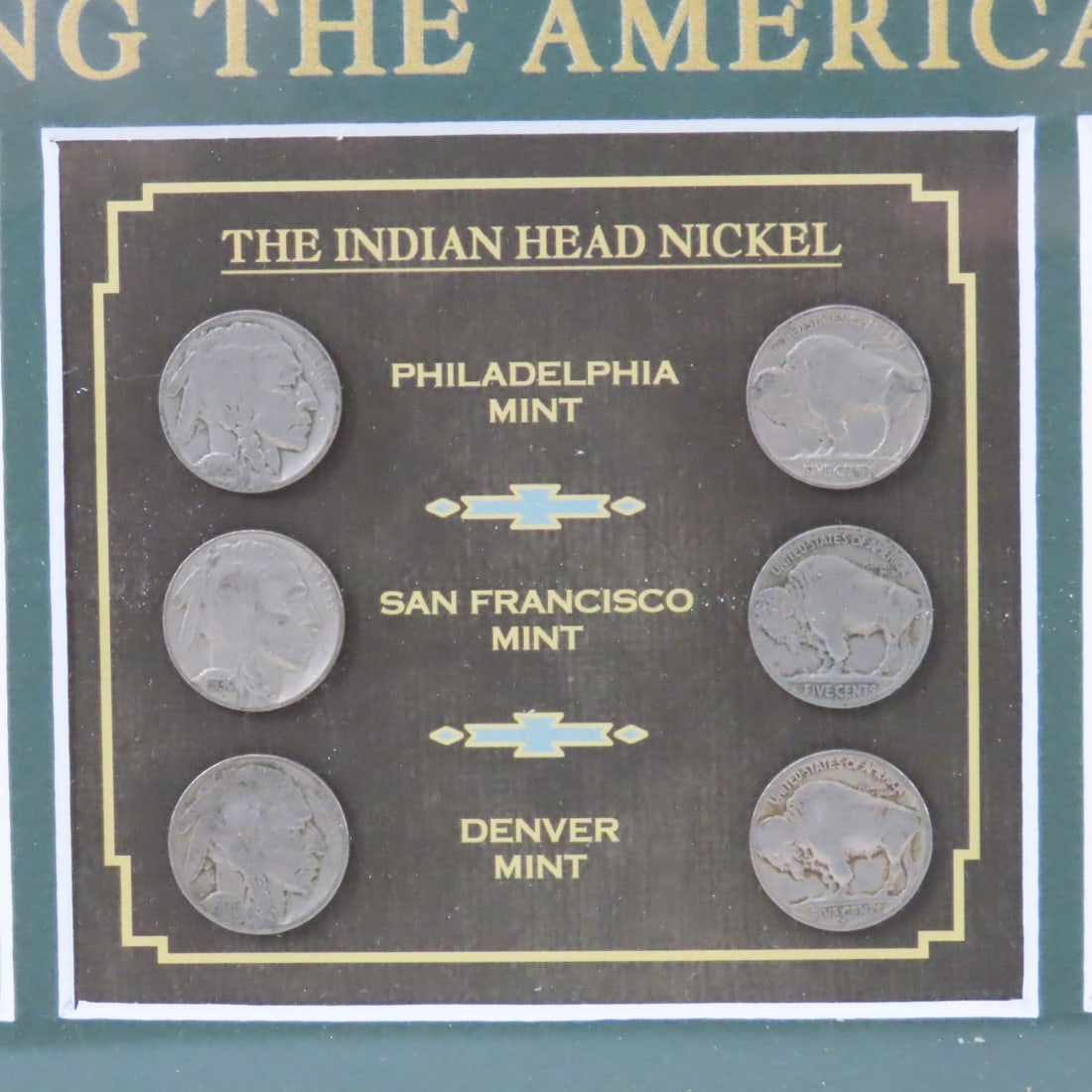 Framed Art, Brothel Coins & Indian Head Nickels - 3
