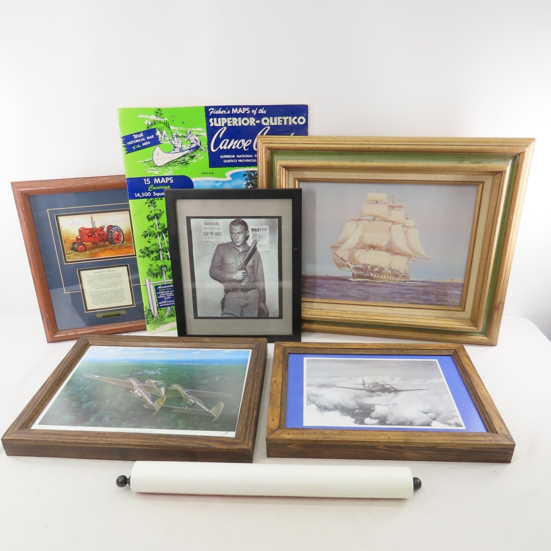 Framed Ship Print, War Planes, Case Tractor Art (1 of 20)