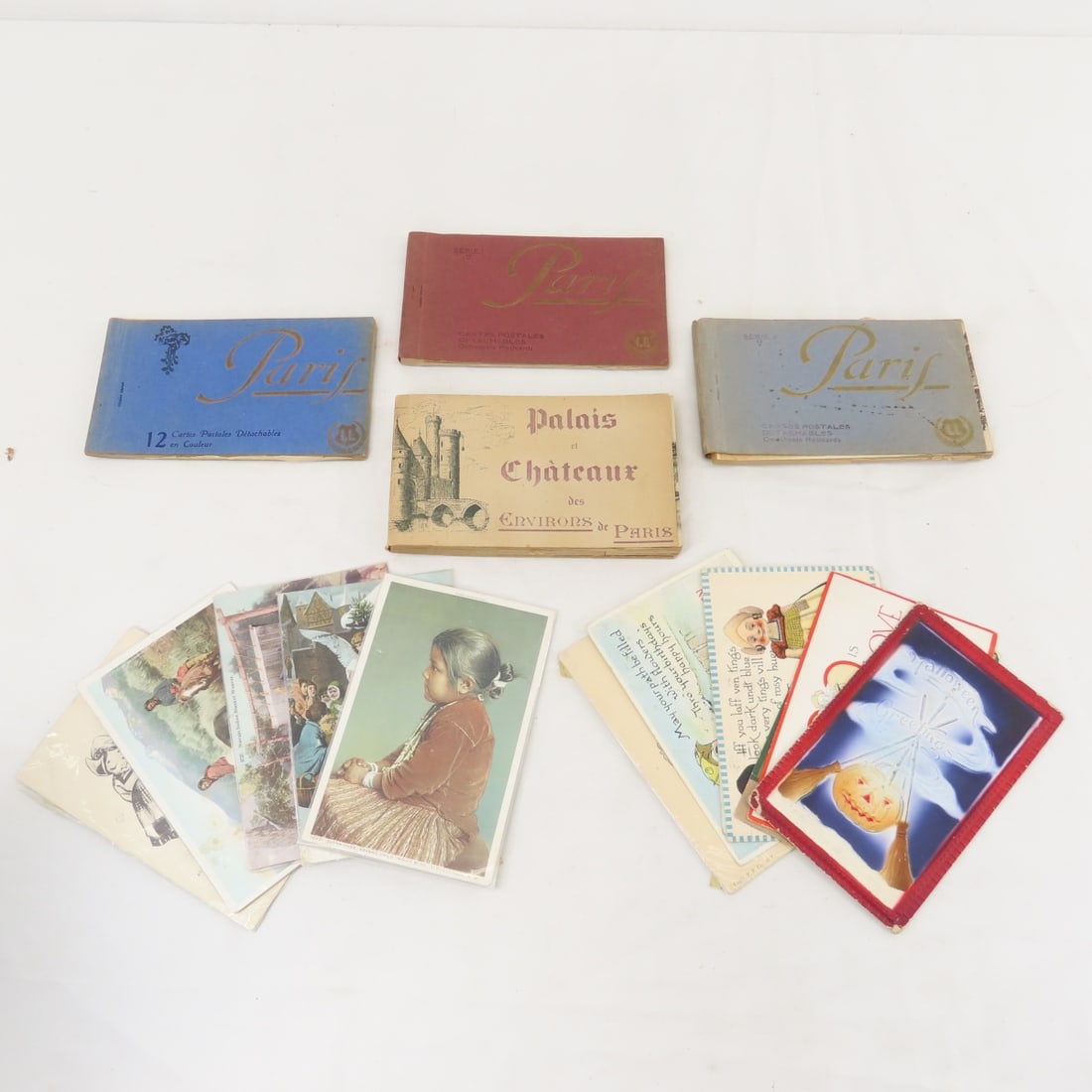Postcards, Antique Paris Booklets, Halloween Card (1 of 18)