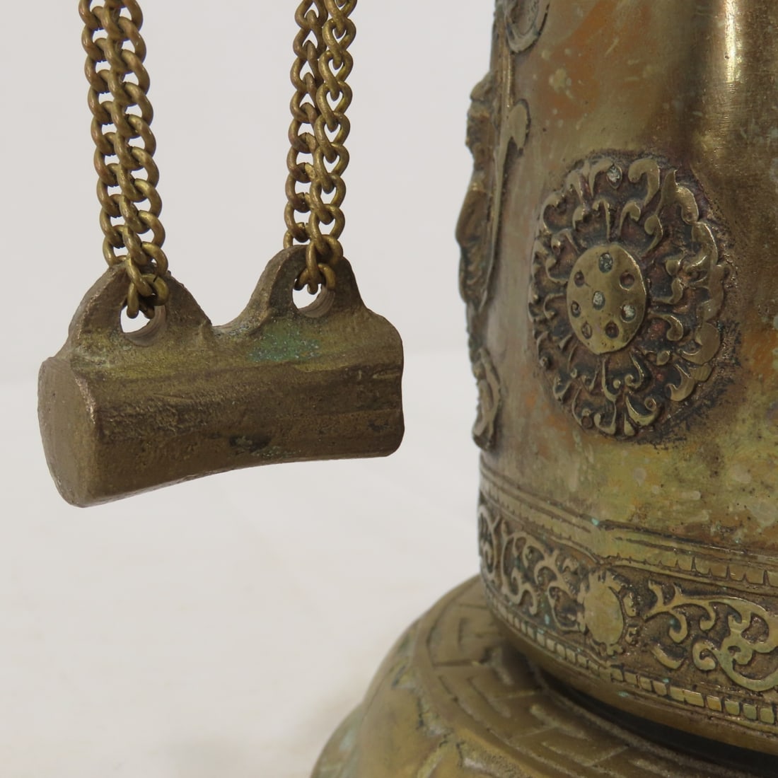 Vintage Bronze Chinese Dragon Bell/gong - 13