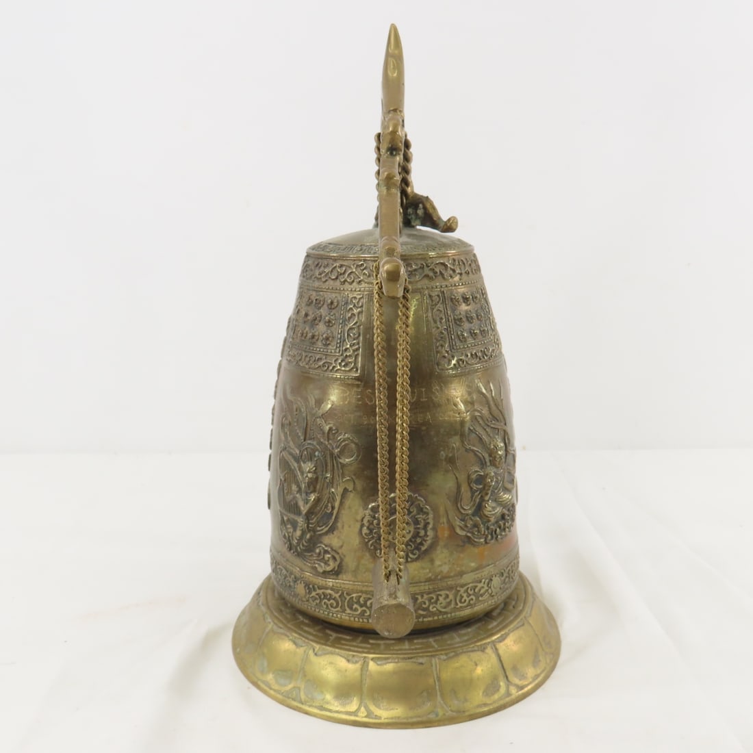 Vintage Bronze Chinese Dragon Bell/gong - 3