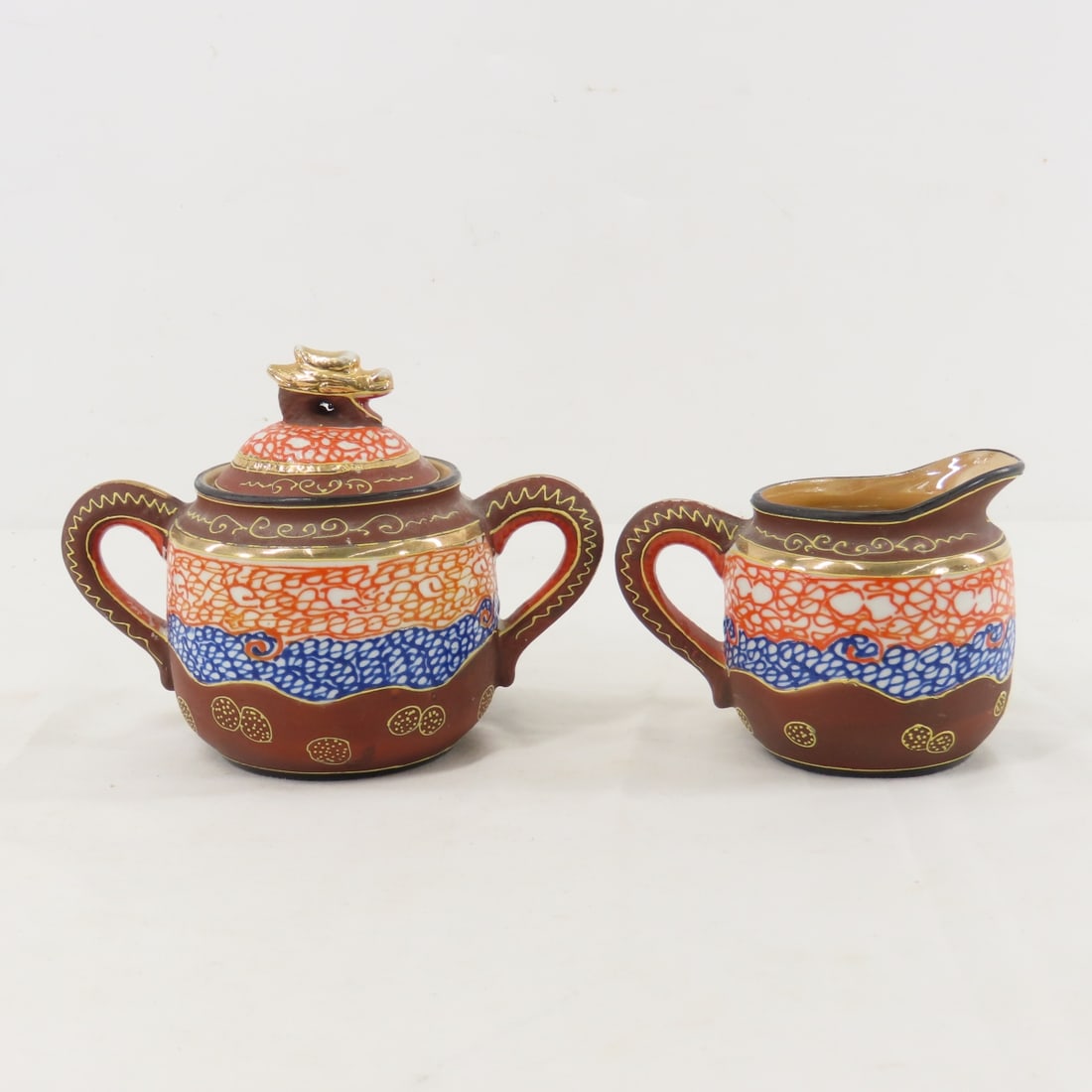 Japanese Satsuma style tea set & more - 10