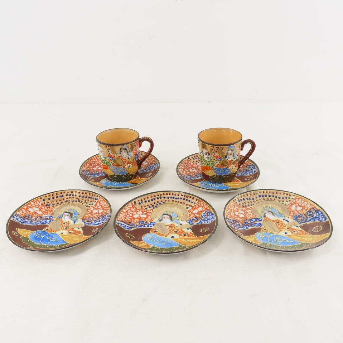 Japanese Satsuma style tea set & more - 13