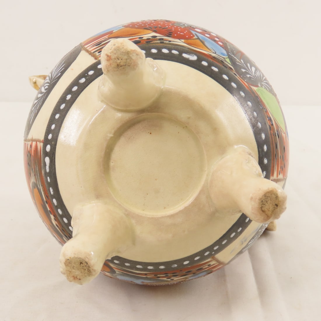 Antique Japanese Satsuma style covered vase - 13