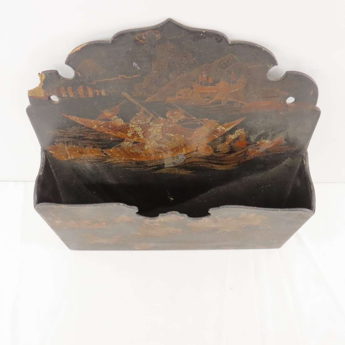 Vintage Japanese painted folding shelf & more - 14