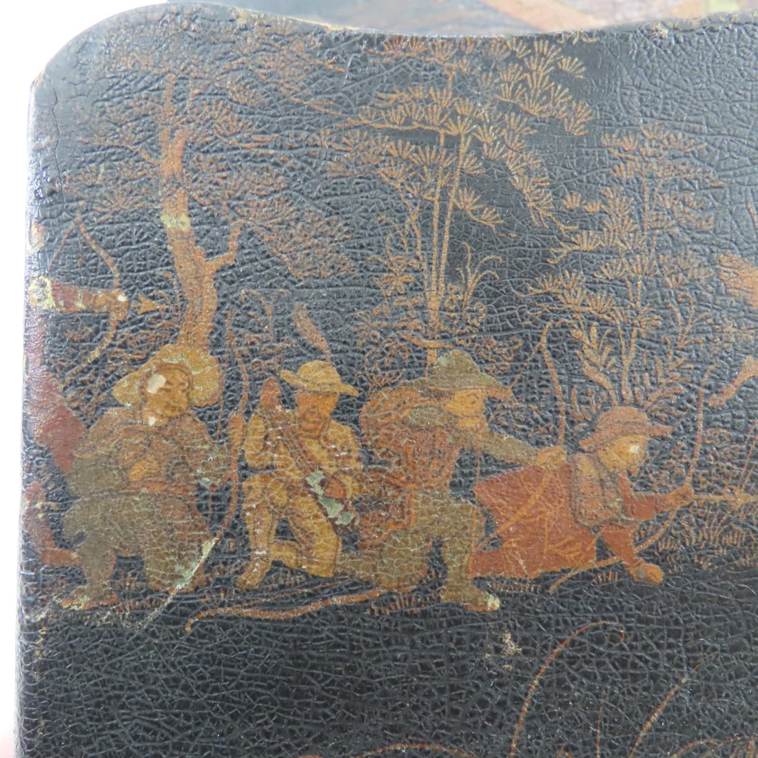 Vintage Japanese painted folding shelf & more - 17