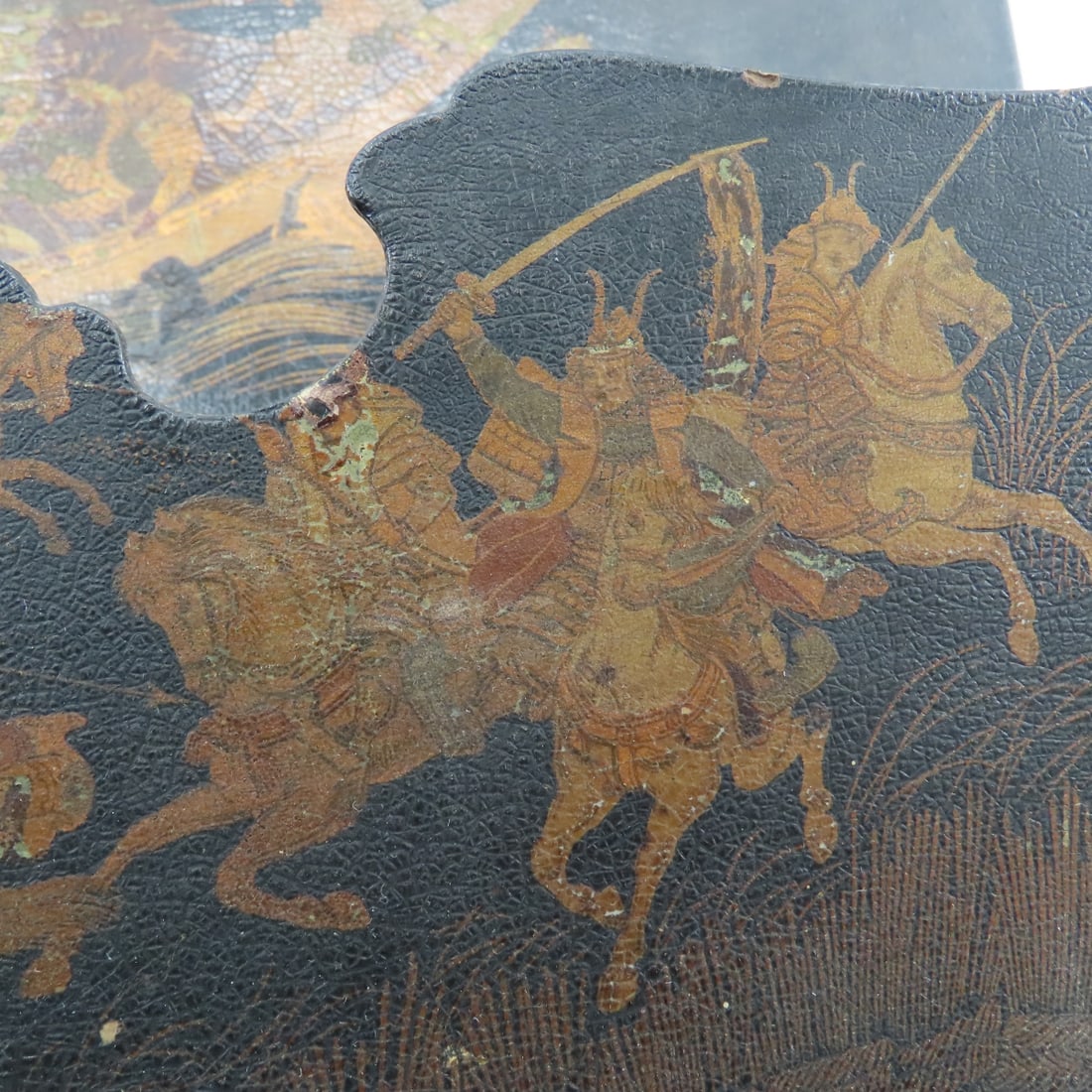 Vintage Japanese painted folding shelf & more - 18