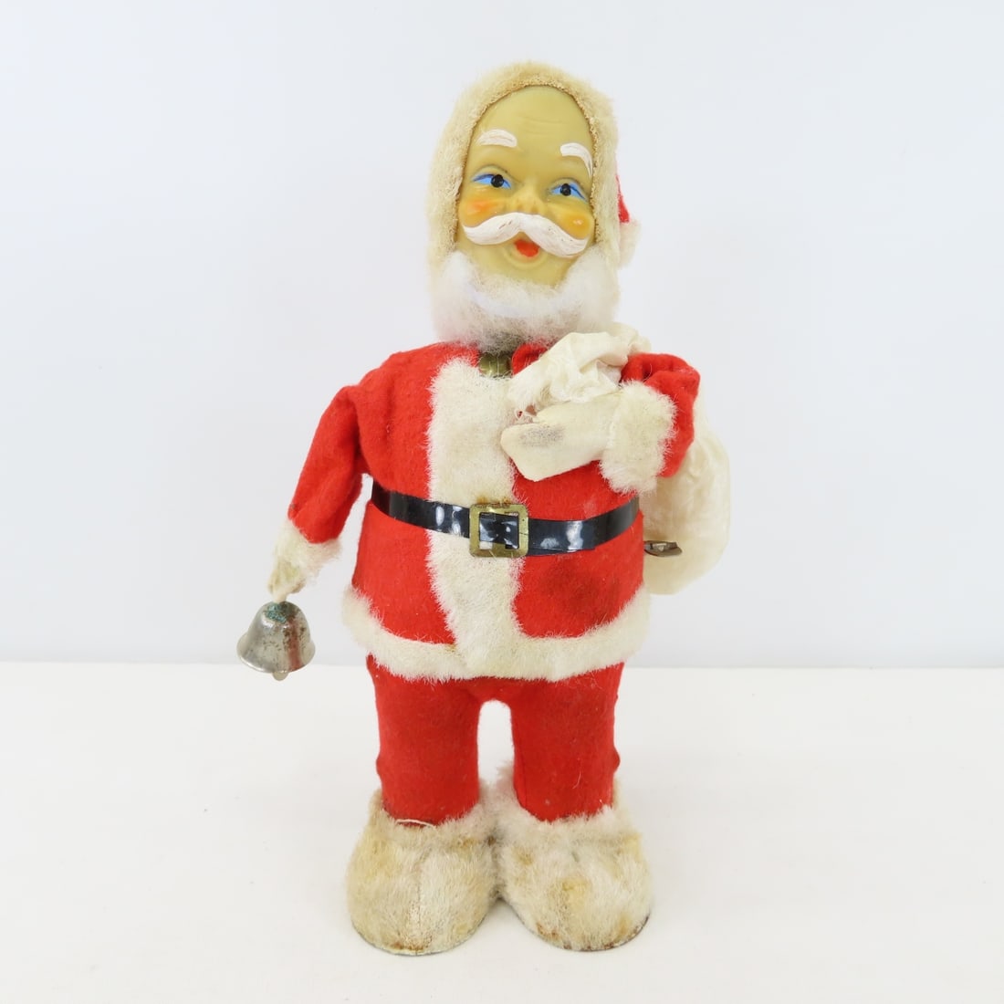 Vintage Steiff Santa, Windup Bell Ringing Santa - 2