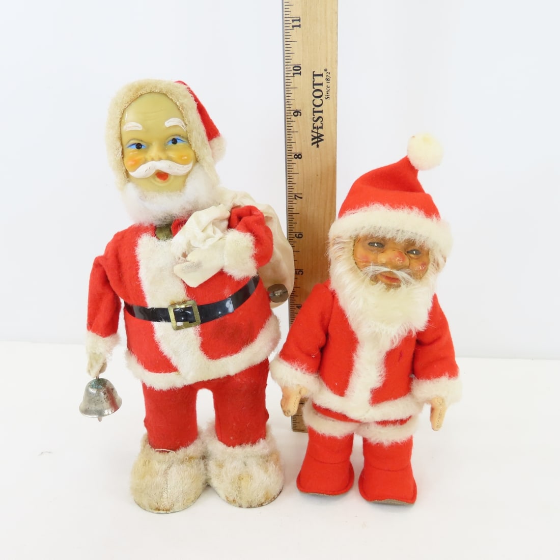 Vintage Steiff Santa, Windup Bell Ringing Santa - 8