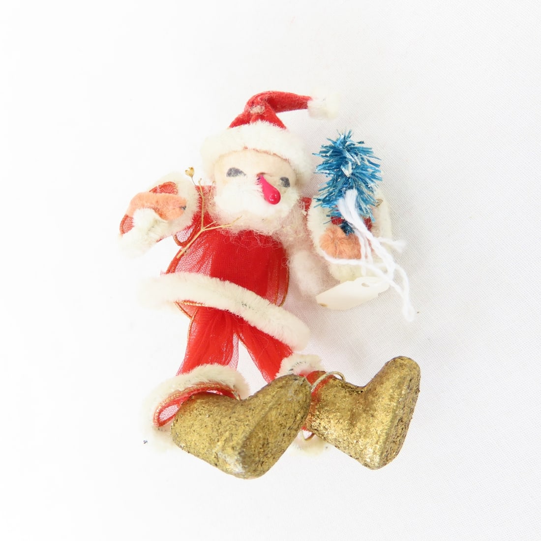 Vintage Santa Ornaments & figures, Chenille, Japan - 11
