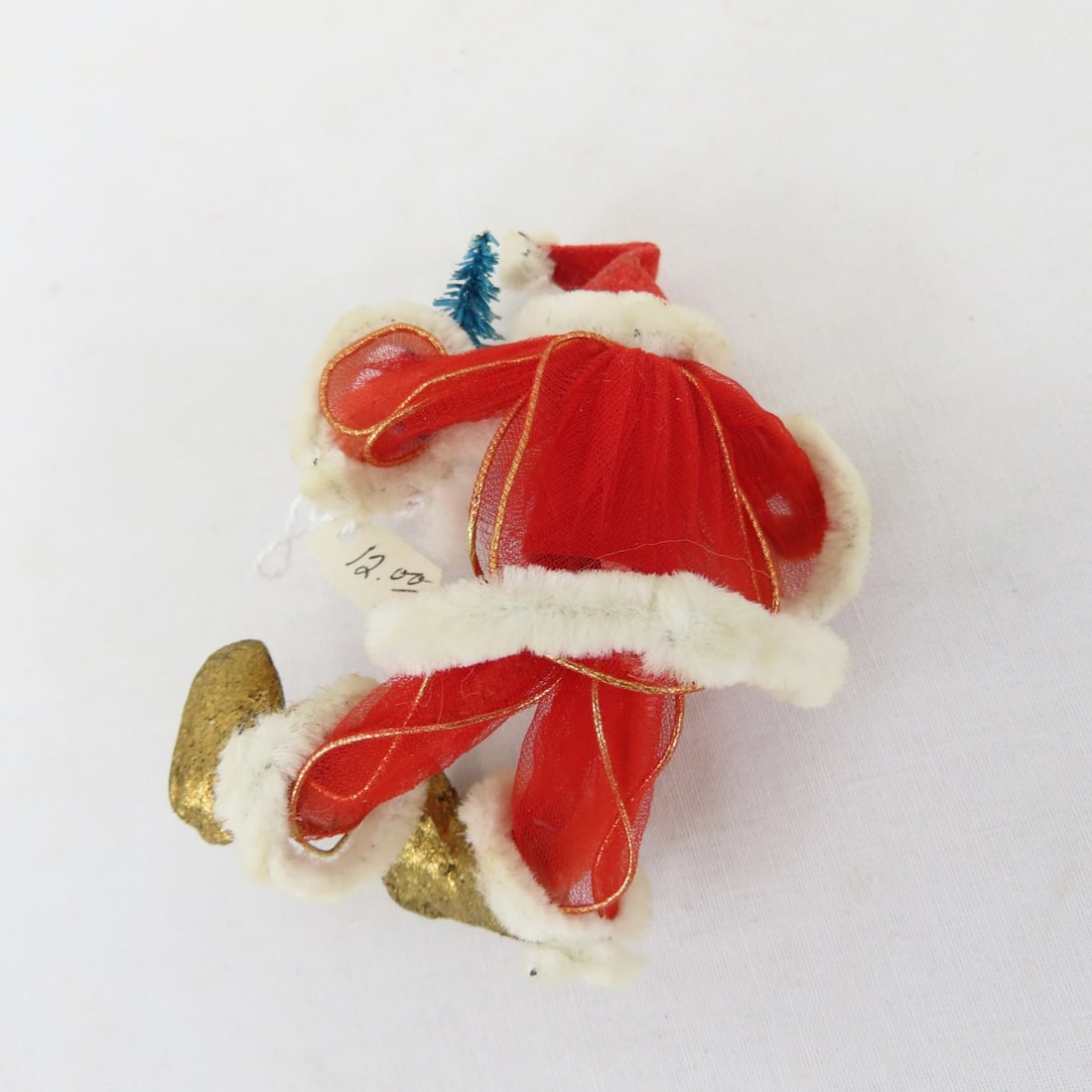 Vintage Santa Ornaments & figures, Chenille, Japan - 12