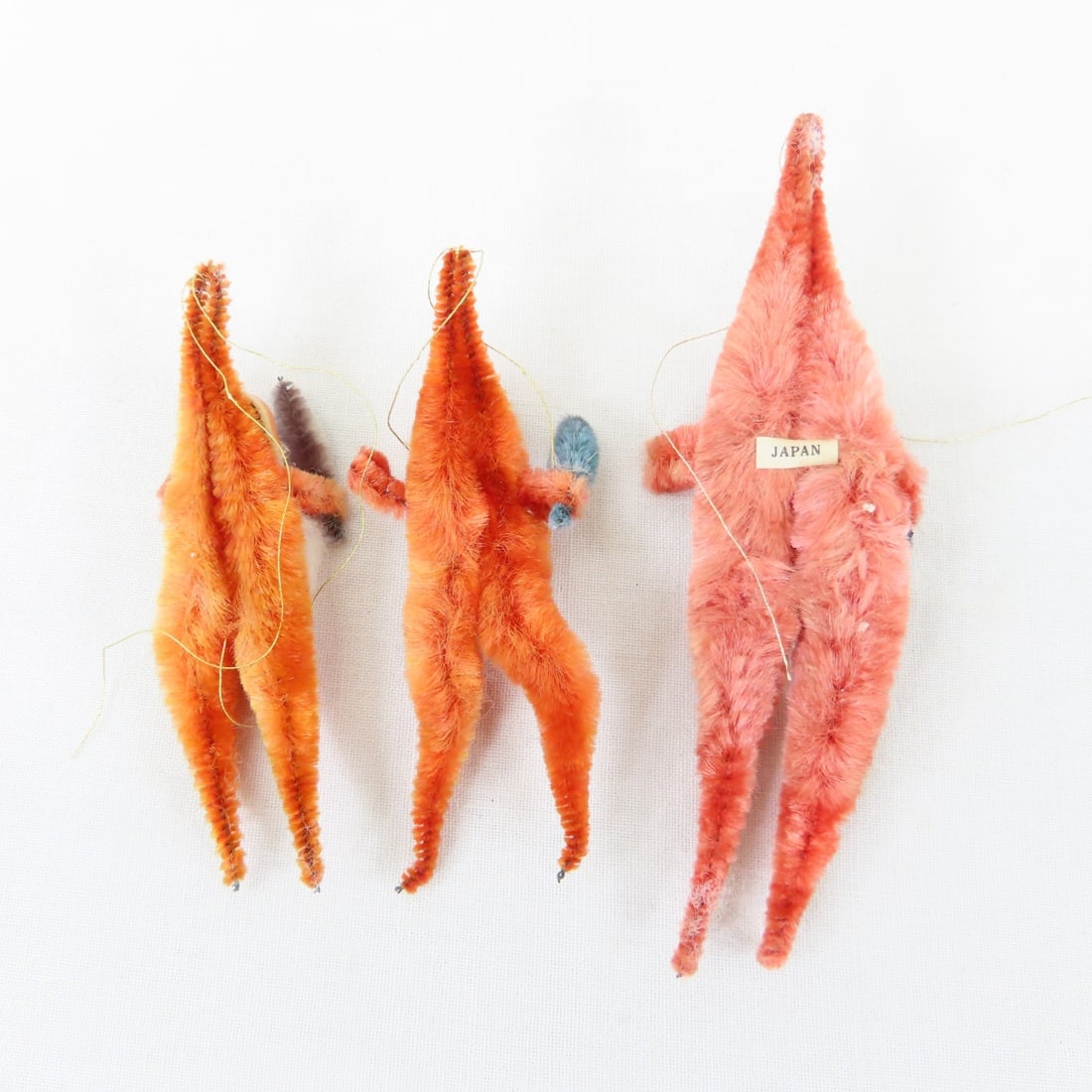 Vintage Santa Ornaments & figures, Chenille, Japan - 14