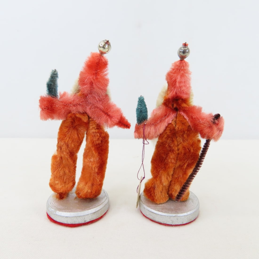 Vintage Santa Ornaments & figures, Chenille, Japan - 6