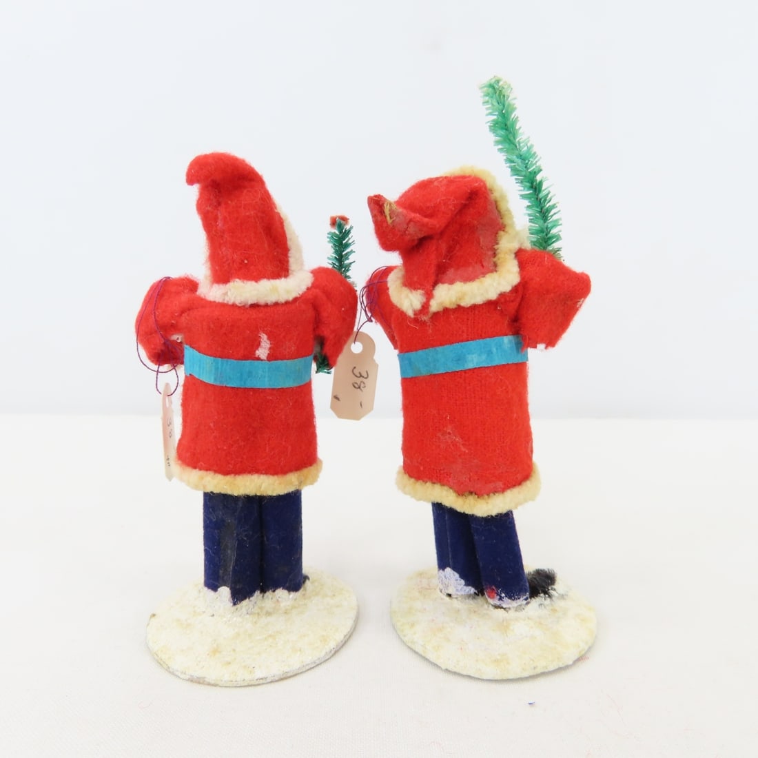 Vintage Santa Ornaments & figures, Chenille, Japan - 9