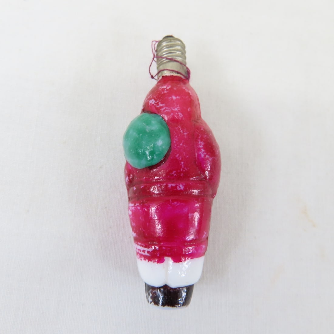 6 Vintage Santa Figural Light Bulbs - 10